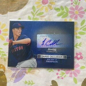 JAMIE CALLAHAN 2012 BOWMAN STERLING RC ROOKIE AUTO AUTOGRAPH BOSTON RED SOX